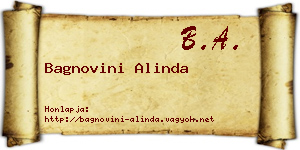 Bagnovini Alinda névjegykártya